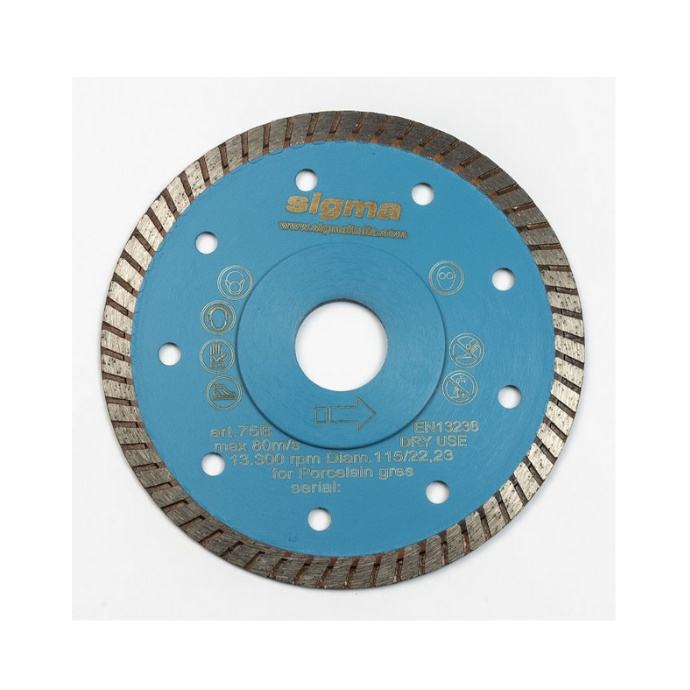 SIGMA rezna ploča DIJ. 075B 115 x 1,4 x 22,2 mm