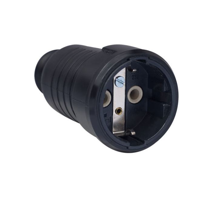 Natikač ŠUKO gumeni 16A 250V crni