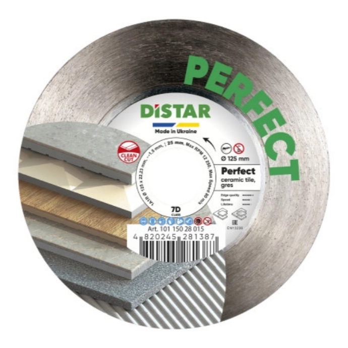 Distar Perfect dijamantna rezna ploča 115, 125 x 1,5mm