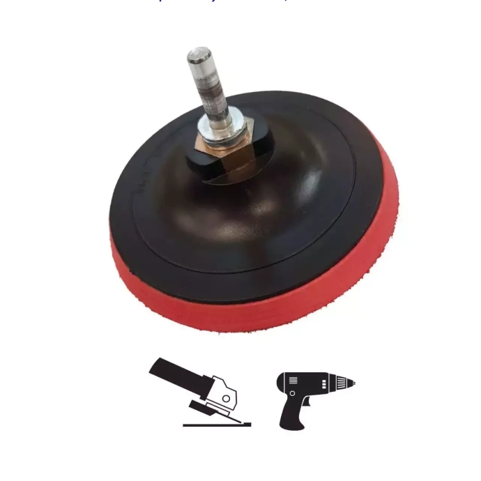 Čičak disk za pričvršćivanje s drškom M14, 125mm + trn za bušilicu