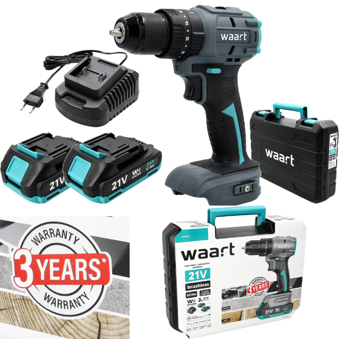 WAART brushless bežični udarni odvijač, dvobrzinski, 21V, 50Nm