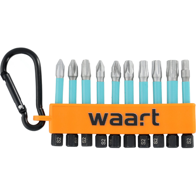 Waart set od 10 udarnih bitova, S2 s karabinerom