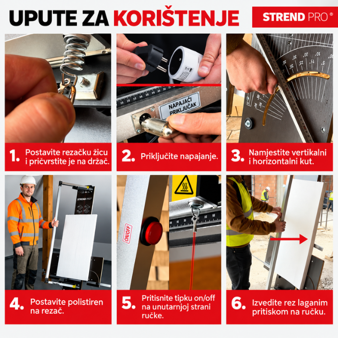 Strend Pro SDDR-140 rezač za polistiren, 200 W, samostojeći - Slika 6